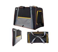Travel Cat Foldable Cat Carrier - Collapsible Crate for Small, Medium Kittens & Cats up to 20 LBs - Light, Slim Soft-Sided “The Pack N' Paw” Compact Travel Bag (26.77x 17.72x14.5)