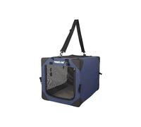 TRAVEL CAT The Boop Coop Collapsible Cat Carrier and Crate - Portable Soft Pet Crate with Mesh Door for Multiple Cats - Safe and Comfortable Blue Pet Travel Carrier for Indoor & Outdoor