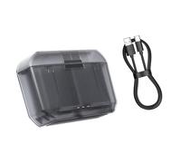 Travel Charging Case Simultaneous 2-Battery Fast Recharge with LED Camera Battery Charging