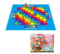 Travel Checkers,Educational Checkers Chess | Tabletop Logical Thinking Toy | for Adults Kids Travel Outdoor Classroom School Camping Yard Indoor