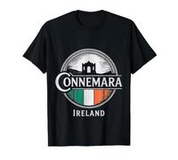 Travel City Ireland Connemara Éire Design Value Graphic T-Shirt, Men, Black, L