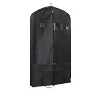 Travel Clothes, Black Clothes Folding with Zipper for Wardrobe | for Travel Dresses with Zipper | for Gala Dresses, T-Shirts, Jackets, Coats