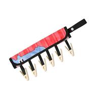Travel Clothes Hanger, 6 Clip Socks Drying Rack Compact Laundry Hanger, Portable Drying Holder for Socks Underwear Towels, for Travel Dorm Cruise Hotel Camping Bathroom Apartment Use