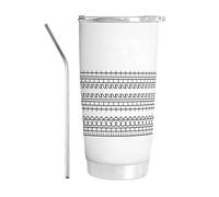 Travel Coffee Tumbler - Insulated Mug, Stainless Steel | Funny Invisible Message Design, Leakproof Cup for Hotel, Camping, Dorm, Apartment, Perfect for Hot Water, Tea, Coffe on The Go