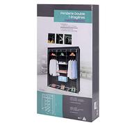 Travel Collapsible Wardrobe with Drawers and Hanging Rail Cupboard (Large)
