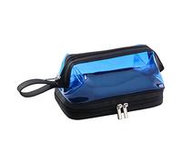 Travel Colorful Transparent Toilet Bag Large Capacity Makeup Bag Storage Bag for Women's Skin Care Products Makeup Cases (B, A)