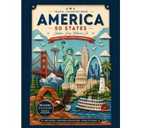 Travel Coloring Books - America 50 States: Iconic Cities and Landmarks