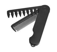 Travel Comb for Men - Folding Pocket Comb Double Teeth Styling Tool Lightweight Hairdressing Tool | Compact Beard Comb, Fine Wide Tooth Comb, Folding Grooming Accessories, Tool