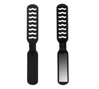 Travel Comb with Mirror | Compact Folding Pocket Comb for Thick Curly Hair | Portable Hairbrush for Gym Bag, Car, and Daily Use, Convenient Styling Tool for -the-Go