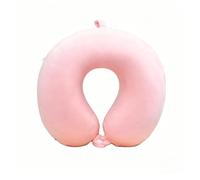 Travel Comfortable Neck Pillow U-Shaped Pillow Memory Foam Support Neck Head and Chin Comfort Portable Suitable for Airplane Trains Cars a Long Hauls Sleeping Rest(Pink)