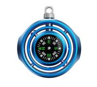 Travel Compass for Hiking and Backpacking, Metal Outdoor Compass with Carry Loop and Round Frame Design Portable Hiking Camping Direction Pocket Travel Metal Backpacking Trail Direction Tool Compact