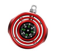 Travel Compass for Hiking and Backpacking, Metal Outdoor Compass with Carry Loop and Round Frame Design Portable Hiking Camping Direction Pocket Travel Metal Backpacking Trail Direction Tool Compact