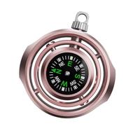 Travel Compass for Hiking and Backpacking, Metal Outdoor Compass with Carry Loop and Round Frame Design Portable Hiking Camping Direction Pocket Travel Metal Backpacking Trail Direction Tool Compact