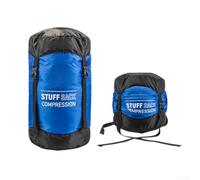 Travel Compression Bag For Sleeping Bags With Cap Style Closure To Eliminate Common Failures Like Hole Bursting Or Seam Separation(Blue and Blue)
