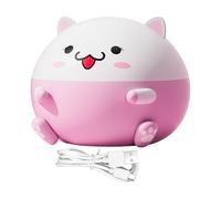 Travel Contact Case - Pink, Cute Rechargeable Box, RGP Scleral Applicator Tool, Built-in LED Light, Portable Container, Soft Silicone Tweezers | A