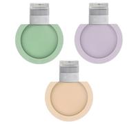 Travel Container for Toiletries, Travel Bottles for Toiletries, Pack of 3 Portable Travel Bottles for Planes, Leak-Proof, Refillable Travel Accessories, Cream Jars Made of Silicone for Shampoo, Con