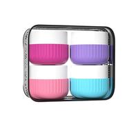Travel Containers For Toiletries Silicone Cream Jars With Clear Bag Travel Accessories For Cosmetic Face Body Hand Cream