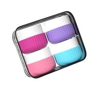 Travel Containers for Toiletries Silicone Cream Jars with Clear Bag Travel Accessories for Cosmetic Face Body Hand Cream