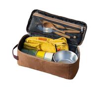 Travel Cooking Storage Case - 12.2x5.12x4.72In Organizer Pouch, Waterproof fabric Carrier, Camping Kitchenware BBQ Hiking Picnic Caravan | Backpacking Outdoor Gear Accessories Family