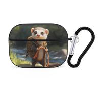 Travel Cool Ferret Personalized Wireless Bluetooth Earphone Protective Case Cover Compatible with Airpods Pro