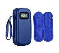 Travel Cooler - Insulated Medical Container, Digital Temperature Holder, Leakproof Cooling , Reusable Cold Preservation Equipment for Outdoor Travel, Car, Office, Holiday Travel