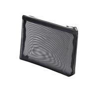 Travel Cosmetic Bag 2pcs Mesh Makeup Bag Zipper Pouch Cosmetic Organizer Case Travel Toiletry Bags Organize Supplies Daily Cosmetics Accessories for Travelling(Black E)