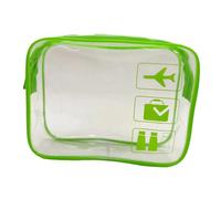 Travel Cosmetic Bag Clear Makeup Bag with Zippers Transparent Makeup Organizer Cosmetic Makeup Bags for Vacation Business Trip Airport Bathroom for Travelling(Green)