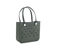 Travel Cosmetic Bag, EVA Beach Bag, Large Capacity Multi-Color Handbag, 3 Sizes(Dark Green,Small)