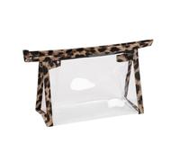 Travel Cosmetic Bag,Large Capacity Leopards Makeup Bag with Zipper,Clear Toiletry Bag Makeup Accessories Organizers