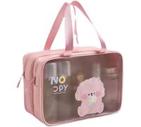 Travel Cosmetic Bag - Portable Large Capacity Wet and Dry Storage Bag with Dual Handle Design for Swimming and Gym
