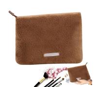 Travel Cosmetic Bag, Puffy Makeup Bag - Portable Large Capacity Makeup Bag, Travel Toiletry Bag for Women - Trendy Makeup Bag with Zipper, Makeup Travel Organiser, Travel Bag, coffee, see description,
