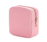 Travel Cosmetic Bag Storage Bag Fashion Simple Solid Color Nylon Wash Bag Large Capacity Travel Organizer Bag (B, One Size)