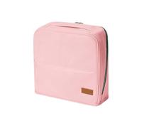 Travel Cosmetic Bag Waterproof Leather Makeup Storage Bag with Hanging Function and Compartments for Women Men Travel Office Home Large Makeup Bags Organiser Practical Portable, pink, Modern