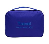 Travel Cosmetic Toiletry Bag - Folding Toiletry Organizer Bag Large Capacity | Bathroom Toiletry Container Cosmetics Storage Case for Conditioner, Shampoo, Blue, Refer to description, Unisex