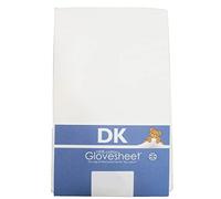 Travel Cot Fitted Sheet : 100% Combed Jersey Cotton Col White to Fit Size 105 x 71 cm Mattress (Will Fit Mamas & Papas Sleep Travel Cot)