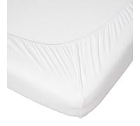 Travel Cot Fitted Sheets Pack of 2-100% Cotton Jersey Bed Covers in White by Proheeder - Travel Cot Sheets 95 x 65 x 7 cm - Premium Fitted Sheets - Made in Portugal by Proheeder