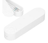 Travel Cotton Bud Holder, Mini Cotton Bud Organizer Container with Lid, Portable Cotton Bud Storage Box for Bedroom, Dressing Table, Makeup Cosmetic Accessories