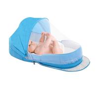 Travel Cradle for Travel For, Hammock and Cradle, Foldable with Breathable Mesh, Easy to Carry Children Outdoor, blue, riferimento alla descrizione, Please refer to description