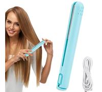 Travel Curling Iron Straightener, Small Curling Iron, Flat Curlers Tool, Fast Heating Plates, Travel-Friendly Size, 17.0x2.2x2.2cm, for Vacations Or Trips