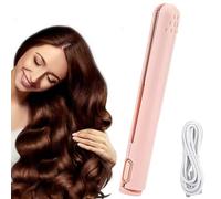 Travel Curling Iron Straightener, Small Curling Iron, Flat Curlers Tool, Fast Heating Plates, Travel-Friendly Size, 17.0x2.2x2.2cm, for Vacations Or Trips