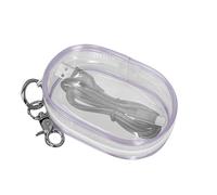 Travel Data Cable Bag, Portable Travel Data Cable Bag | Compact and Transparent Cable Bag | Portable Headphone Storage Box, Phone Charger Organizer, purple, Please refer to the description, Please