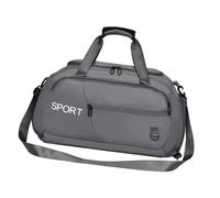 Travel Date for Men-Weekender Large Capacity Shoulder with Multiple Compartments-Ideal for Gym, Sports or Night Trips-Heavy Duty Carrying for Clothing, Shoes and Outdoor Adventures, Gray, Please refer