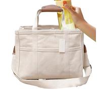 Travel Diaper Bag,Large Capacity Portable Handbags Shoulder Bucket Bag | Canvas Baby Travel Bag Handbags, Detachable Tote Bag Nappy Bag with Adjustable Shoulder Strap for Work Shopping Travel