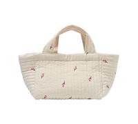 Travel Diaper Storage Bag Embroidery Pattern Handbag Pushchair Hanging Bag for Women Large Capacity Fashion Mom Bag