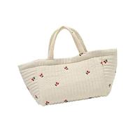 Travel Diaper Storage Bag Embroidery Pattern Handbag Pushchair Hanging Bag for Women Large Capacity Fashion Mom Embroidered Mom