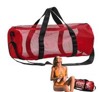 Travel Diving Gear Bag - Snorkeling Mesh Diving Bag, Beach Bag | Extra Large Waterproof Mesh Bag - Multi-purpose Bottle with Zipper, Equipment on