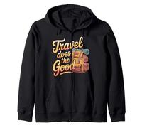 Travel Does The Good Adventure Mindset Trip |- Zip Hoodie