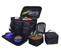 Travel Dog Bag - Airline Approved for Small to Medium Dogs and Cats - Waterproof, with Mesh Pockets, Shoulder Strap & Adjustable Compartments - Ideal for Long Trips or Short Vet Visits