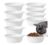 Travel Dog Bowl | Dog Food Bowls-10 Pieces Paper Serving Food Tray, Safe Paper Bowls, Puppy Feeding Station for Pets Small Dogs