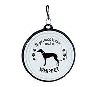 Travel Dog Bowls - Collapsible Bowl - Large Dogs (Whippet)